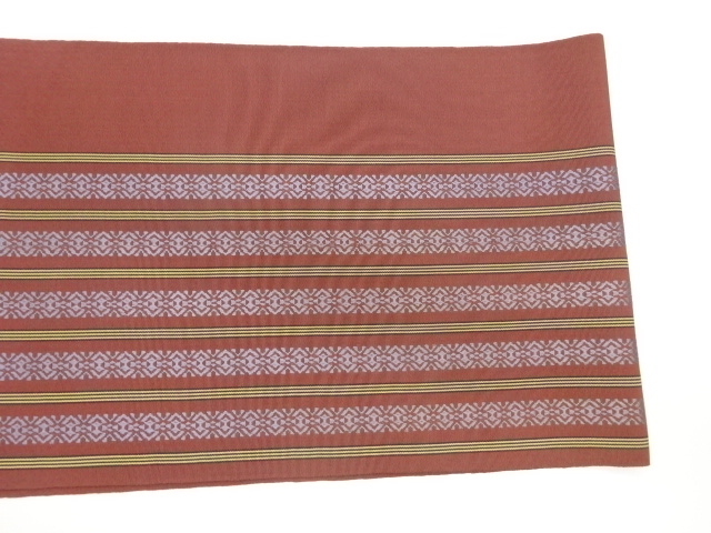  本場筑前博多変わり縞模様織出し袋帯